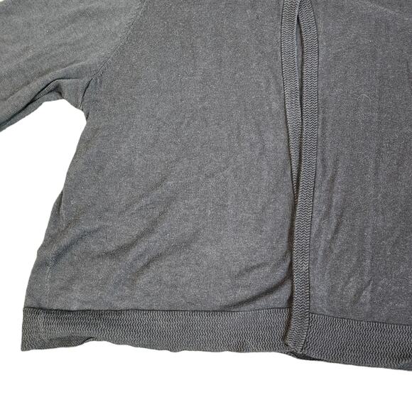 Meera Lane Navy Open Front Cardigan Elbow Sleeves 3X - Picture 5 of 10